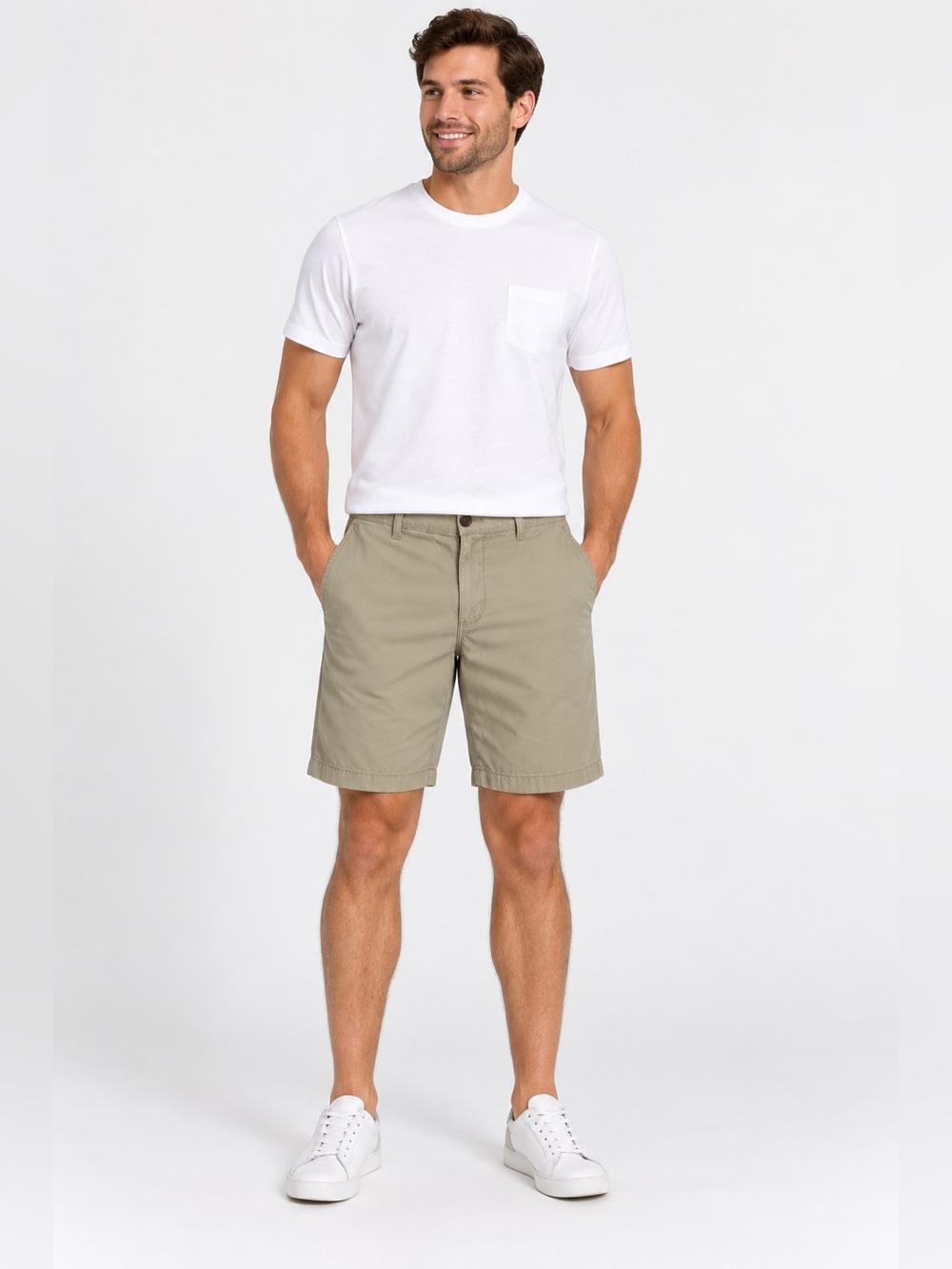 Original Penguin Men’s Chino Shorts Size 31 Khaki Tan Flat Front